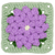 Crochet Flower Granny Square - Zinnia - The Secret Yarnery