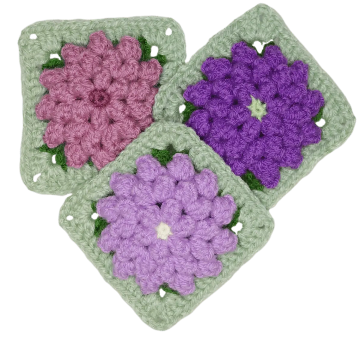 Zinnia Crochet Flower Granny Square – BloomScape CAL Block 3 Pattern