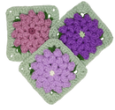 Zinnia Crochet Flower Granny Square – BloomScape CAL Block 3 Pattern.