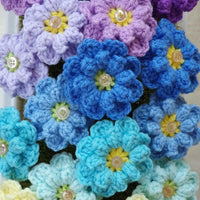 Crochet Flower Planter Box – Perfect for Indoor Window Decor.