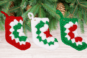 Crochet Gift Card Holder Stocking - The Secret Yarnery