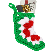 Crochet Gift Card Holder Stocking – Festive and Easy Pattern for Holiday Gifting.