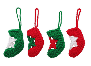 Crochet Mini Stocking Ornaments - The Secret Yarnery