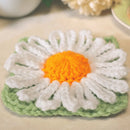 Crochet Daisy Flower Granny Square.