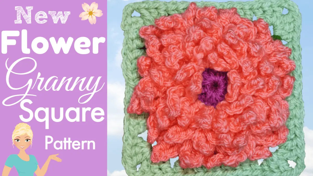 Dhalia Flower Granny Square - BloomScape CAL 2023.