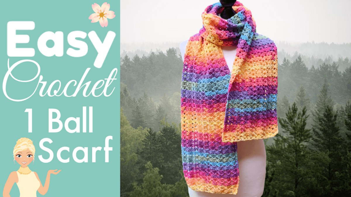 Dirty Granny Easy Crochet Scarf - Easy to Follow Written Pattern - The Secret Yarnery