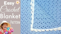 Drunken Granny Crochet Baby Blanket 2.0 with Border – Easy Pattern.