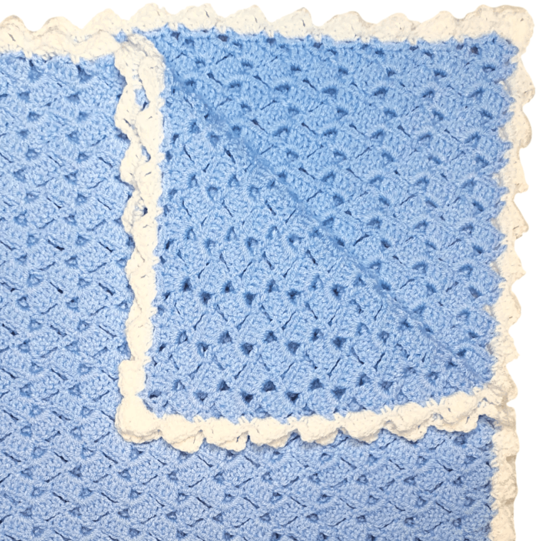 Drunken Granny Crochet Baby Blanket 2.0 with Border – Easy Pattern