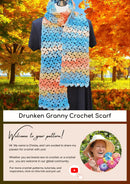 Drunken Granny Crochet Scarf – Fun and Easy Pattern.