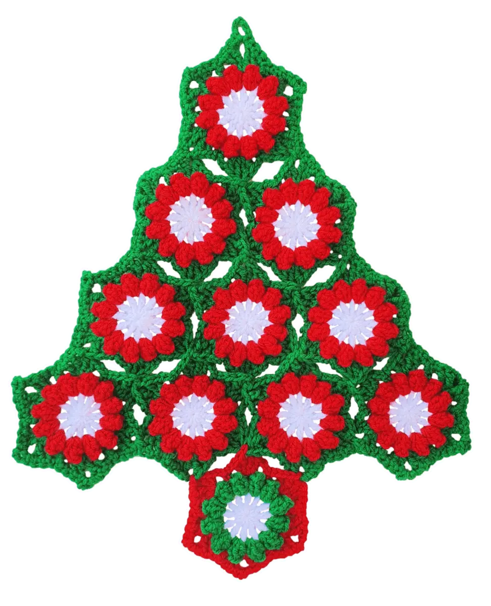 Easiest Crochet Christmas Tree – Perfect Wall Hanging for Small Spaces