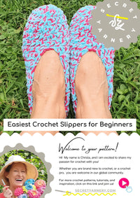 Easiest Crochet Slippers for Beginners.