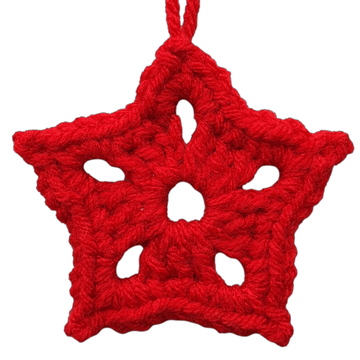 Easiest Crochet Star Christmas Ornament - The Secret Yarnery