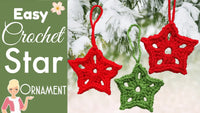 Easiest Crochet Star Christmas Ornament – Quick and Festive Pattern for Beginners.