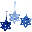 Easy 6 Pointed Star Crochet Ornaments – Fast Hanukkah Decorations.