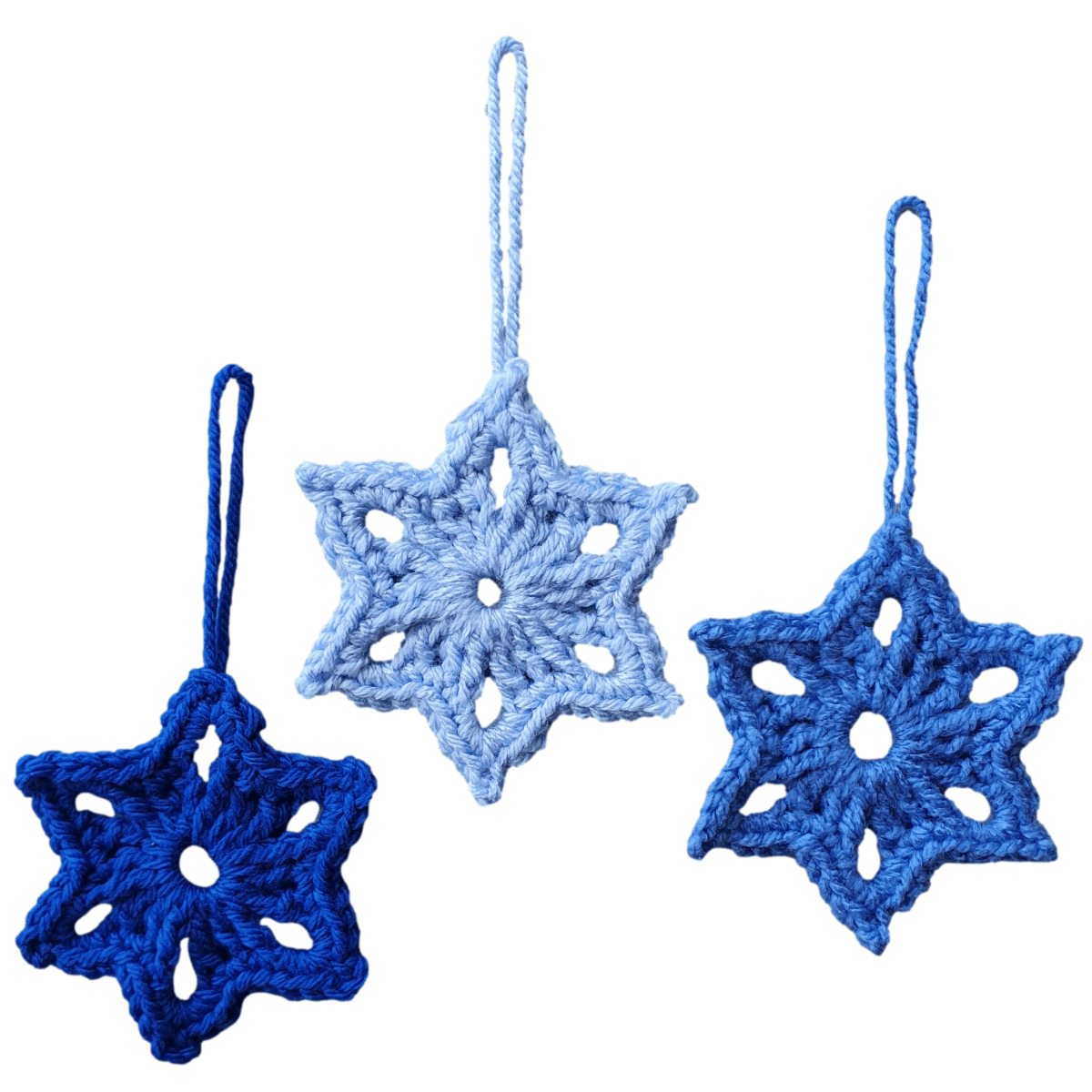 Easy 6 Pointed Star Crochet Ornaments - The Secret Yarnery