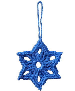 Easy 6 Pointed Star Crochet Ornaments - The Secret Yarnery