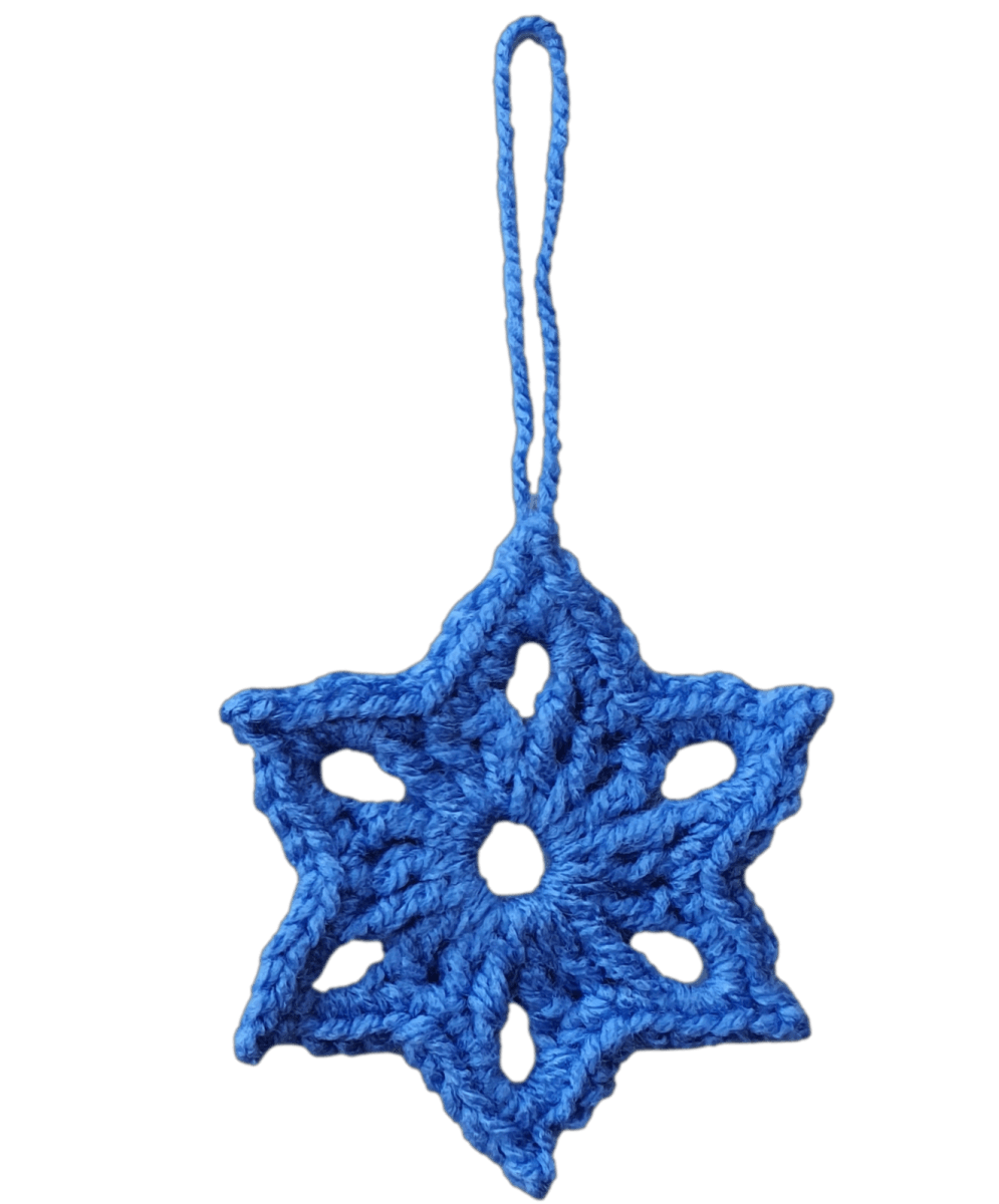 Easy 6 Pointed Star Crochet Ornaments - The Secret Yarnery