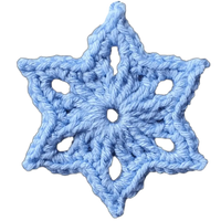 Easy 6 Pointed Star Crochet Ornaments – Fast Hanukkah Decorations.