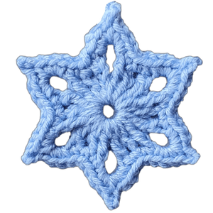 Easy 6 Pointed Star Crochet Ornaments - The Secret Yarnery