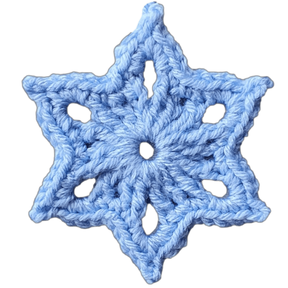 Easy 6 Pointed Star Crochet Ornaments - The Secret Yarnery