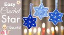 Easy 6 Pointed Star Crochet Ornaments – Fast Hanukkah Decorations.