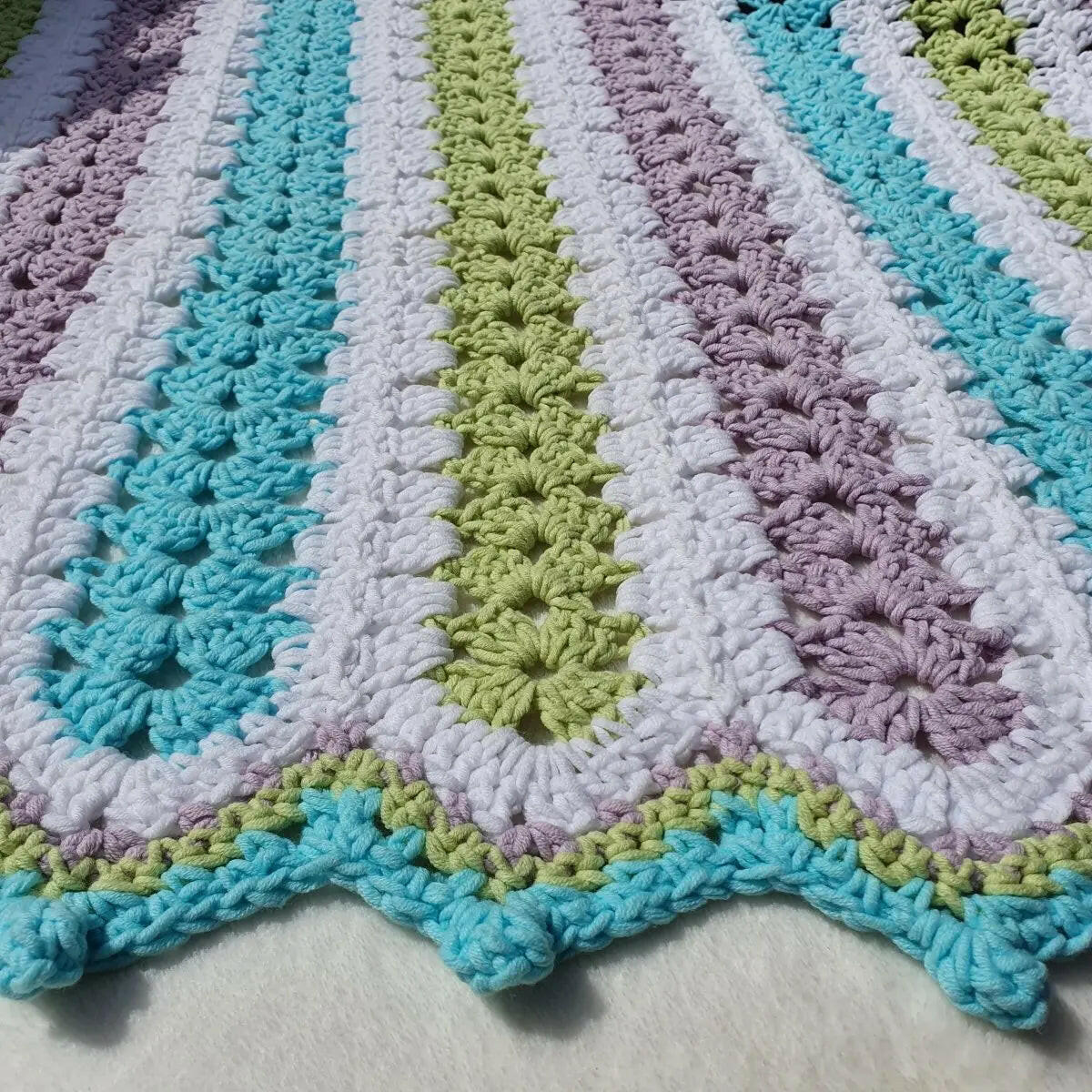 Easy Breezy Mile A Minute Baby Blanket – Quick Crochet Pattern.