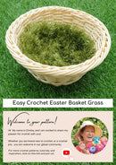 Easy Crochet Easter Basket Grass.