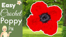 Easy Crochet Poppy Pin – Simple and Meaningful Pattern for Remembrance.