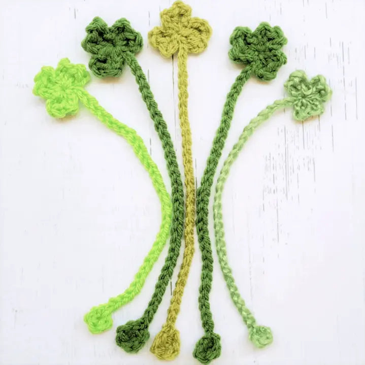 Easy Crochet Shamrock Bookmarks – Lucky and Fun Pattern for Beginners