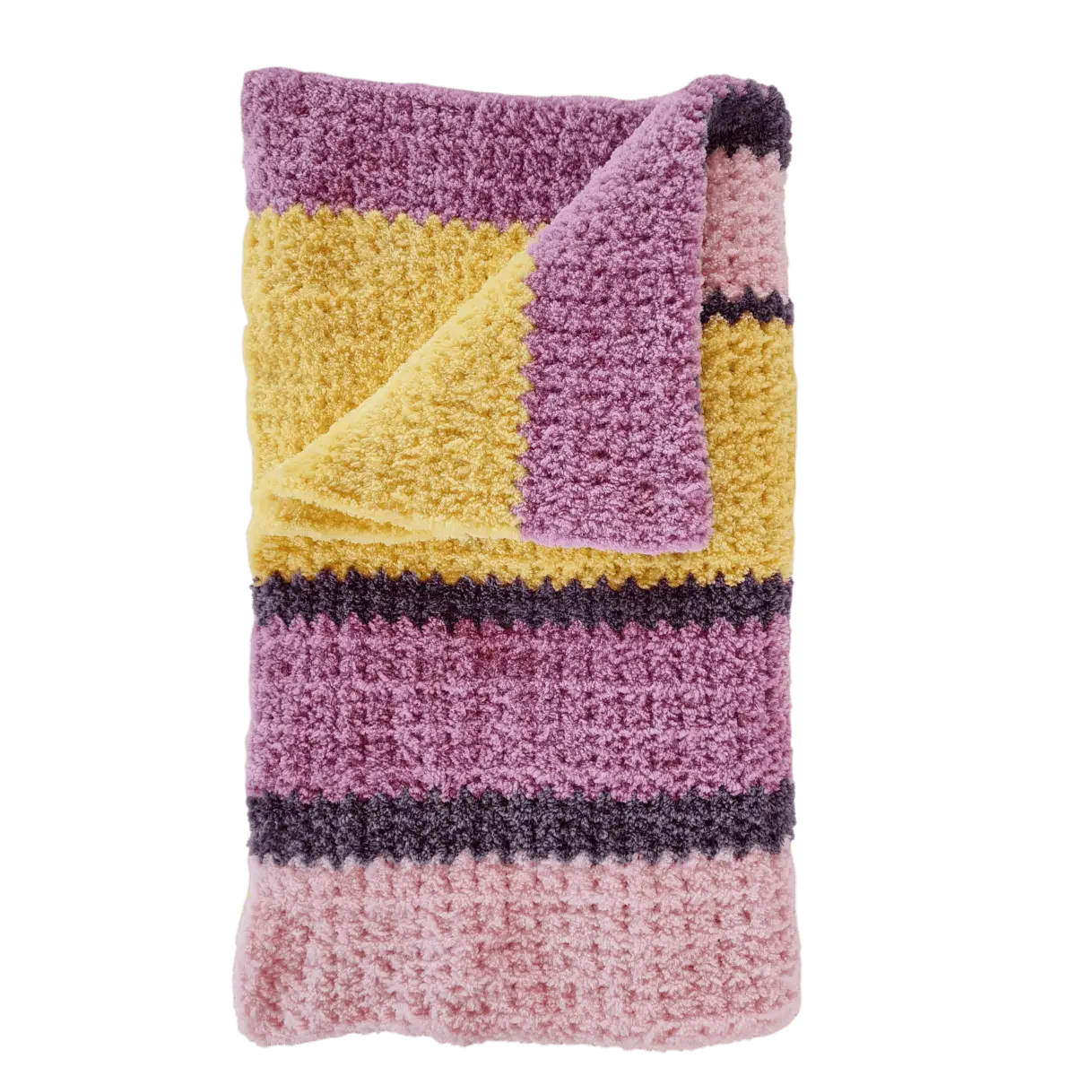 Easy Cuddly Crochet Baby Blanket – Soft Pattern with Fuzzy Yarn.