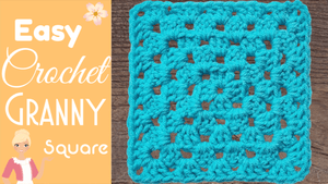 Easy Granny Square - No Seam, No Twist! Easy to Follow Written Crochet Pattern - The Secret Yarnery