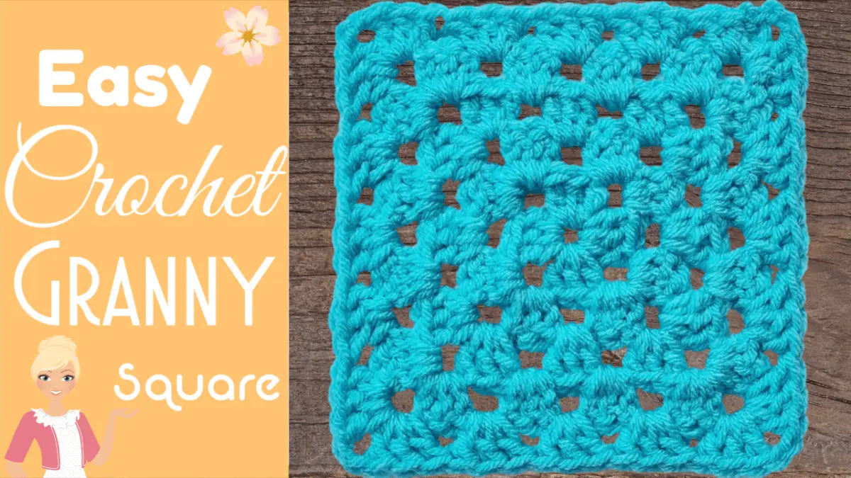 Easy Granny Square - No Seam, No Twist! Easy to Follow Written Crochet ...