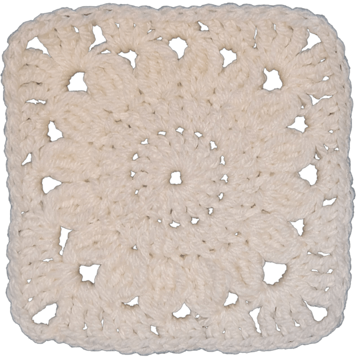 EASY One Color Sunflower Granny Square - The Secret Yarnery