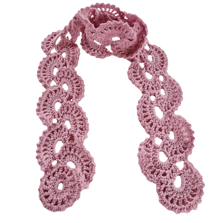 Easy Oyster Shell Crochet Scarf – Beginner-Friendly Pattern with Elegant Texture.