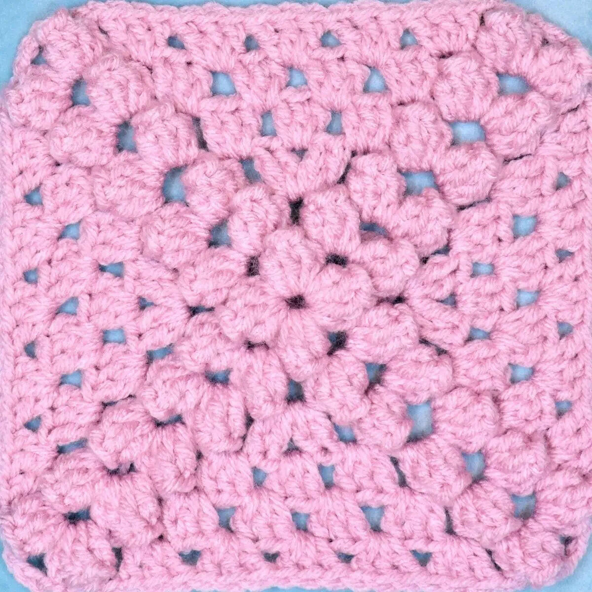 Easy Treasure Map Popcorn Granny Square - Easy to Follow Written Crochet Pattern