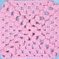 Easy Treasure Map Popcorn Granny Square - Easy to Follow Written Crochet Pattern.