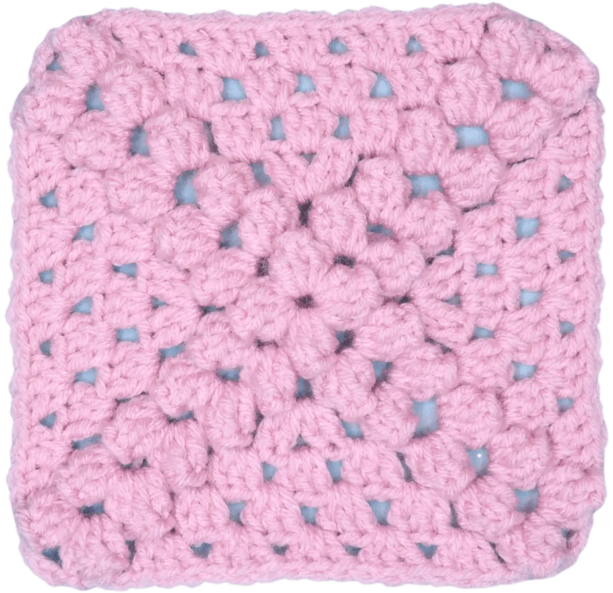 Easy Treasure Map Popcorn Granny Square - Easy to Follow Written Crochet Pattern