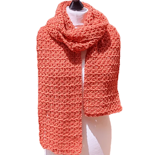 Easy V-Stitch Scarf – Beginner Crochet Pattern for a Stylish Accessory.