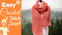 Easy V-Stitch Scarf – Beginner Crochet Pattern for a Stylish Accessory.