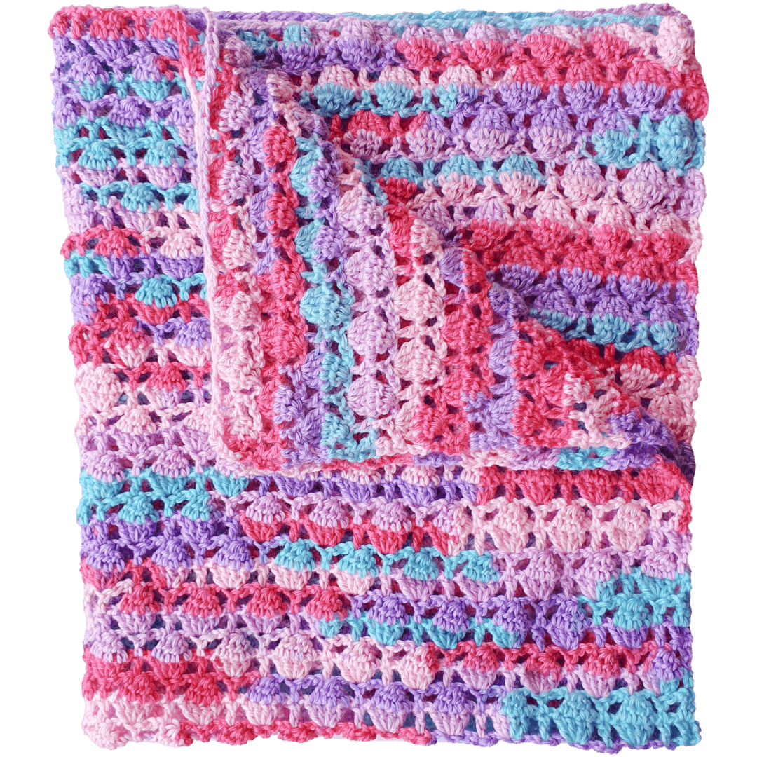 Eggtastic Easy Spring Crochet Blanket