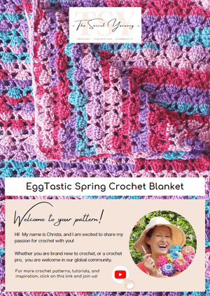 Eggtastic Spring Crochet Blanket - The Secret Yarnery