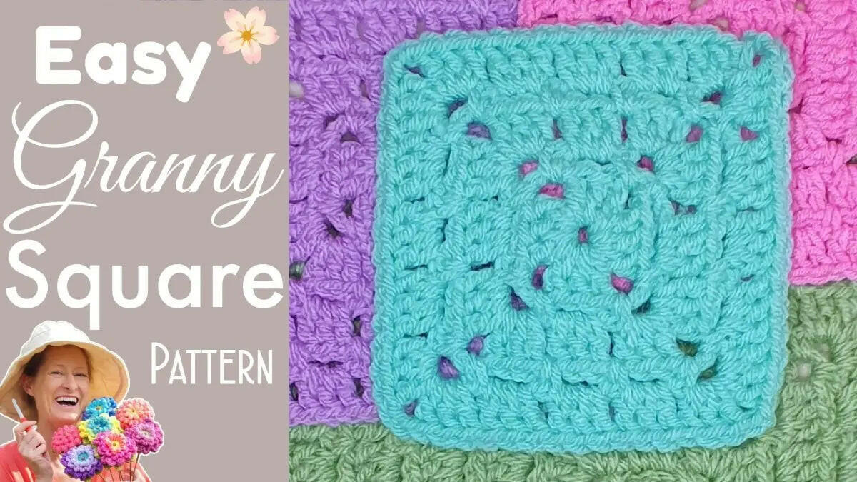 Modern English Garden Granny Square – Stylish Crochet Pattern.