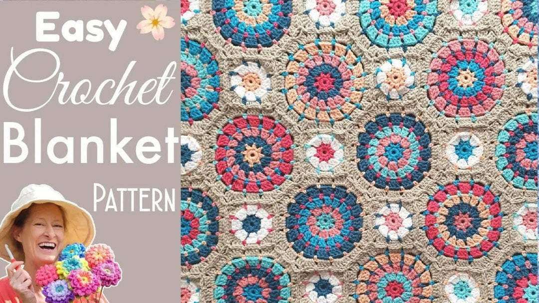 The Frankly Circles Crochet Blanket – Bold and Modern Design