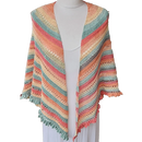 Gelato Shawl with Drop Leaf Border – Elegant Crochet Shawl Pattern.