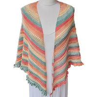 Gelato Shawl with Drop Leaf Border – Elegant Crochet Shawl Pattern.