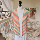 Gelato Shawl with Drop Leaf Border – Elegant Crochet Shawl Pattern.