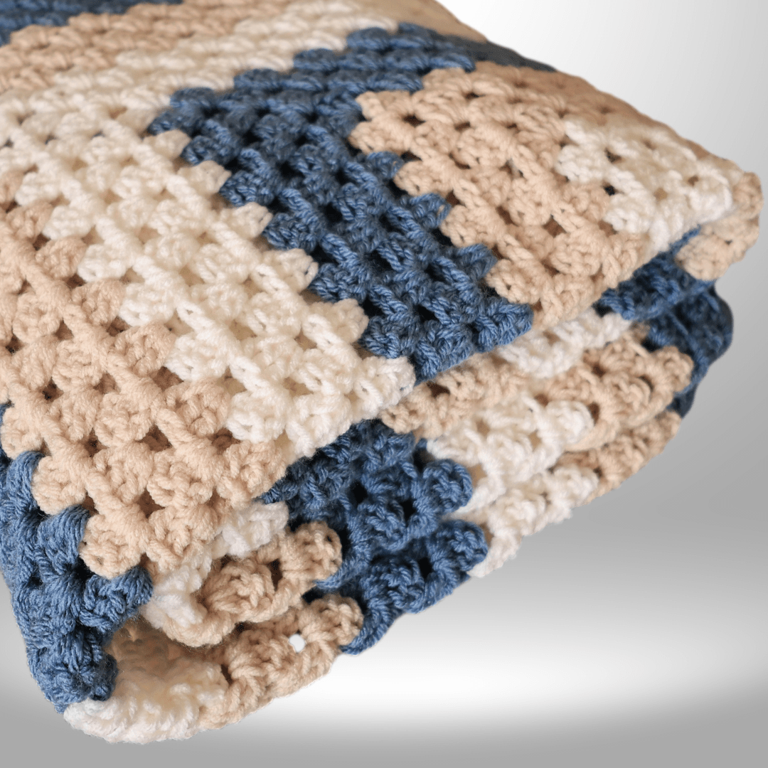 Giant Granny Square Blanket - The Secret Yarnery