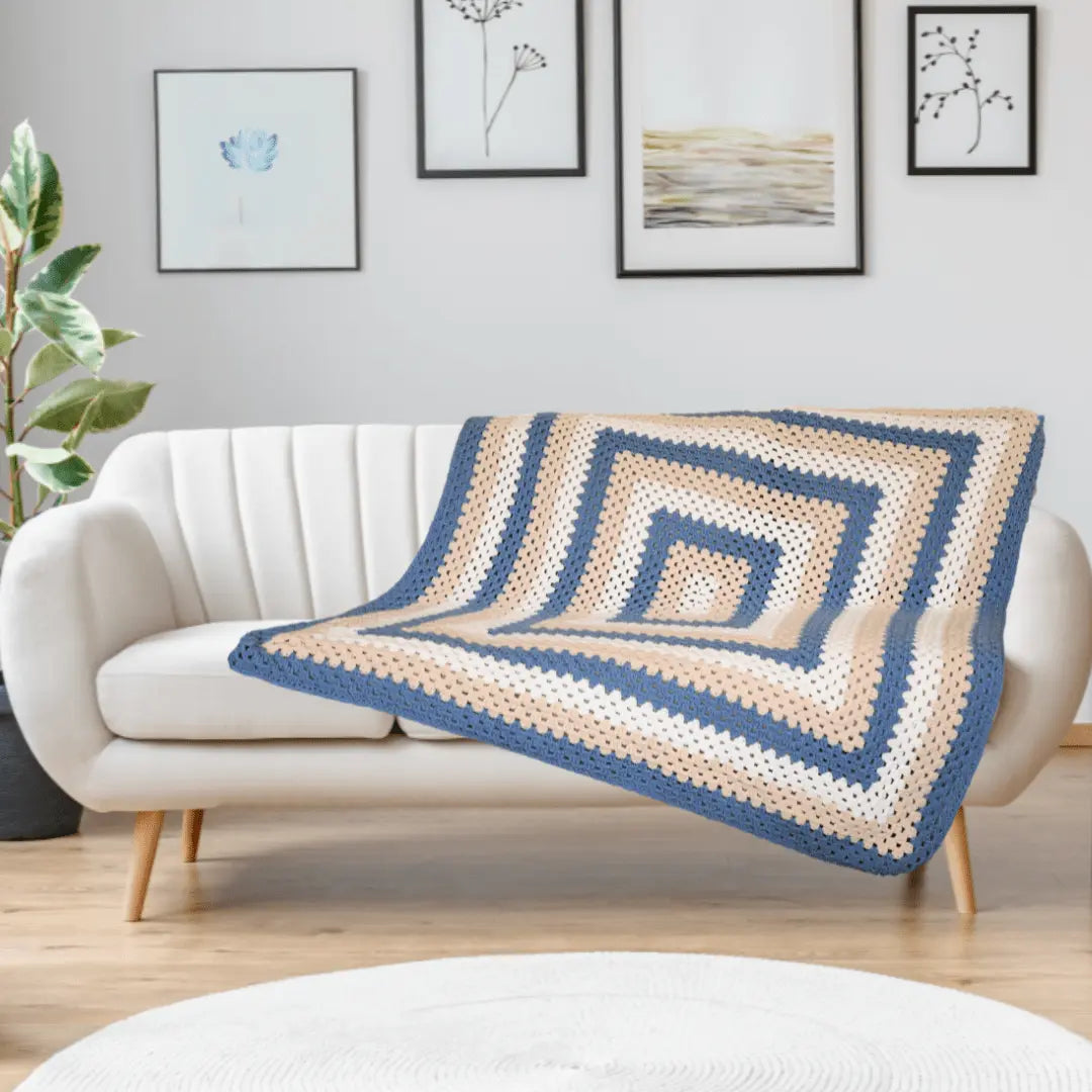 Giant Granny Square Blanket