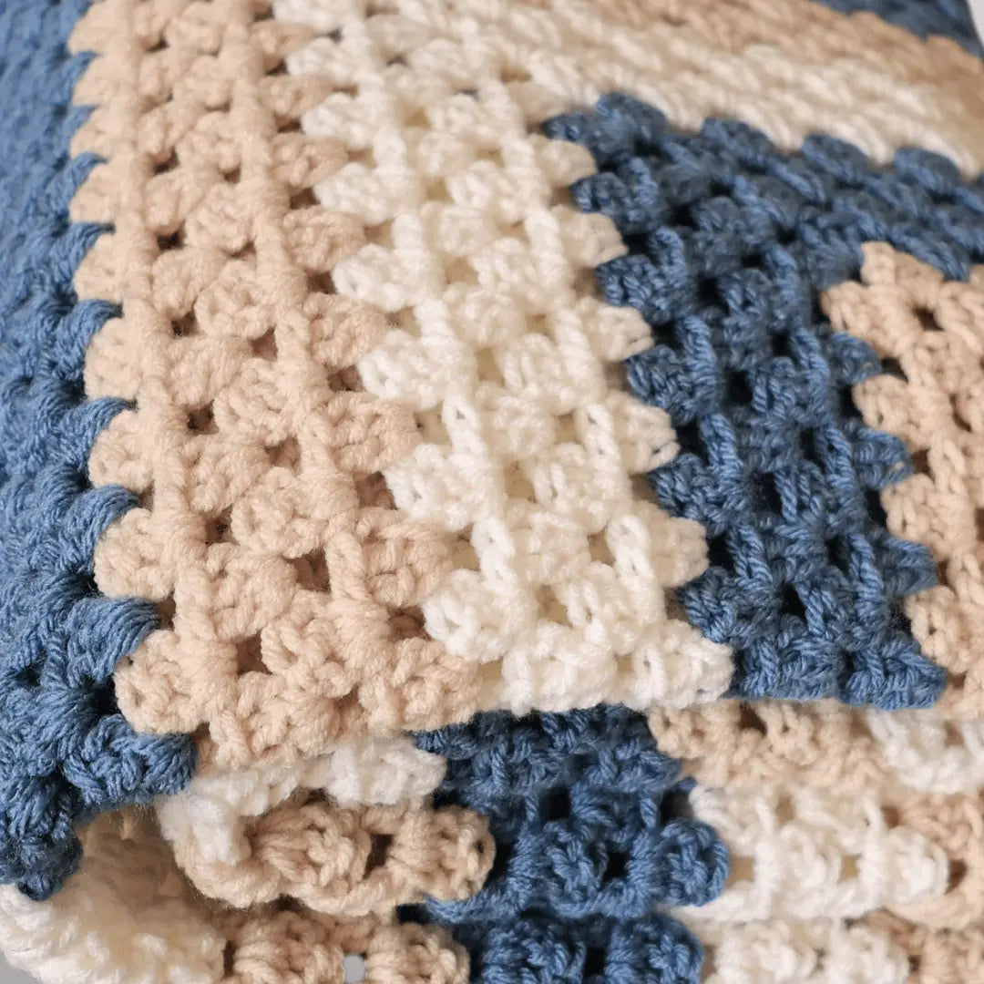 Giant Granny Square Blanket - Secret Yarnery