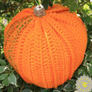 Giant Pumpkin Crochet Floor Pouf.